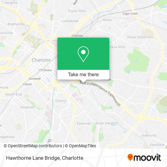 Hawthorne Lane Bridge map