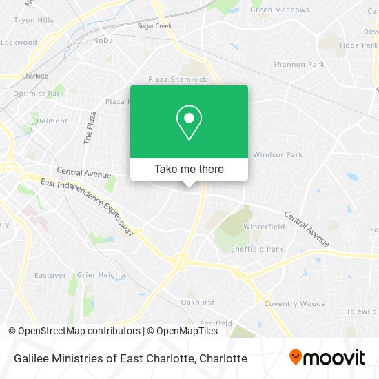 Mapa de Galilee Ministries of East Charlotte