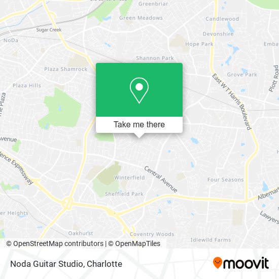 Mapa de Noda Guitar Studio