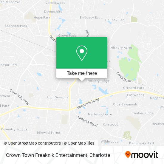Crown Town Freaknik Entertainment map