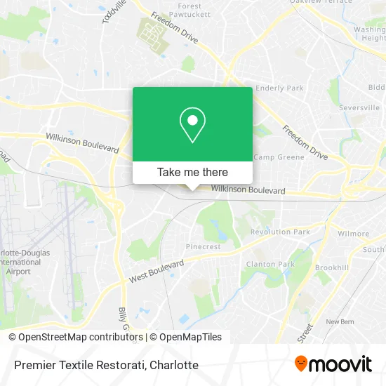 Mapa de Premier Textile Restorati