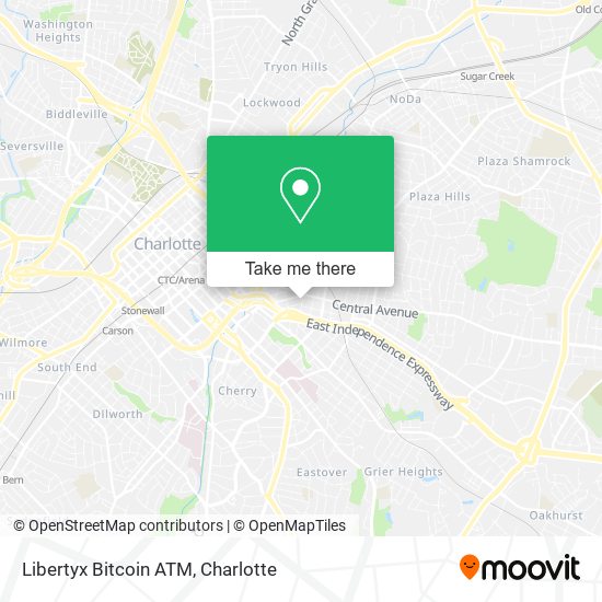 Mapa de Libertyx Bitcoin ATM