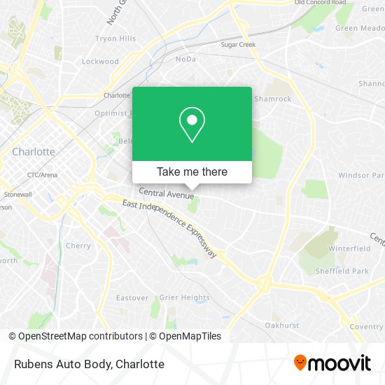 Rubens Auto Body map