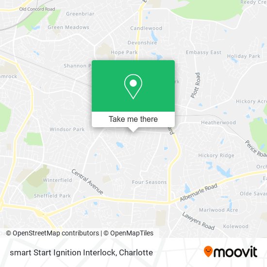 smart Start Ignition Interlock map