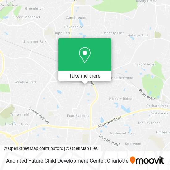 Anointed Future Child Development Center map