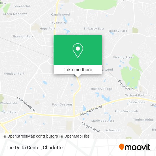 The Delta Center map