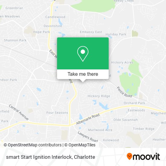 smart Start Ignition Interlock map