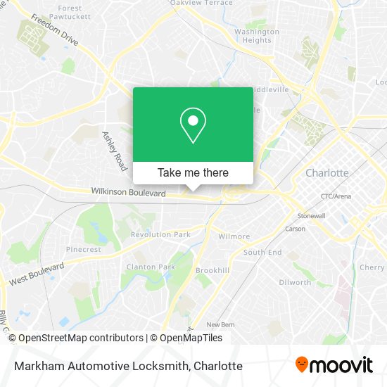 Markham Automotive Locksmith map