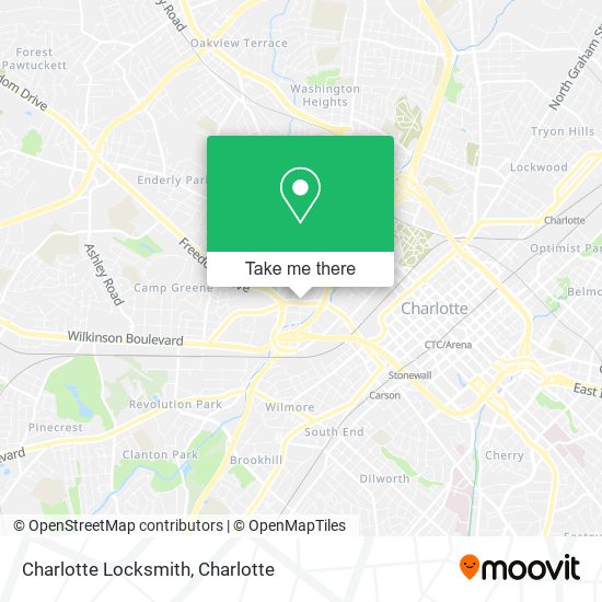 Charlotte Locksmith map