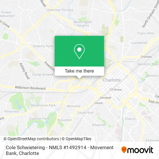 Cole Schwietering - NMLS #1492914 - Movement Bank map