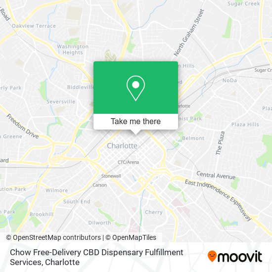 Chow Free-Delivery CBD Dispensary Fulfillment Services map