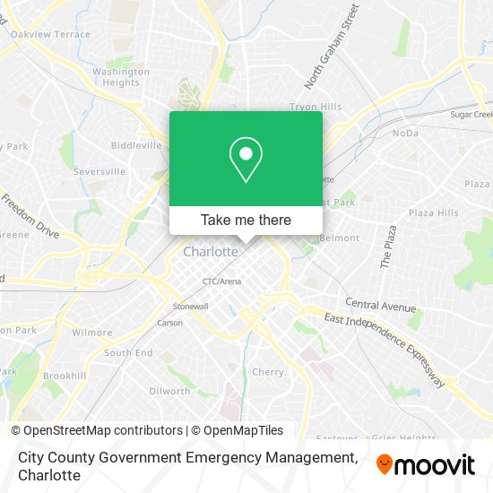 Mapa de City County Government Emergency Management