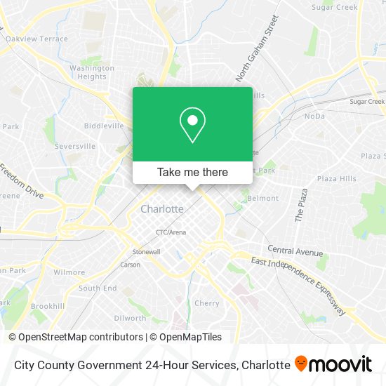City County Government 24-Hour Services map