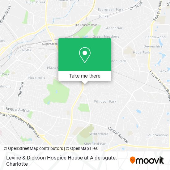 Levine & Dickson Hospice House at Aldersgate map