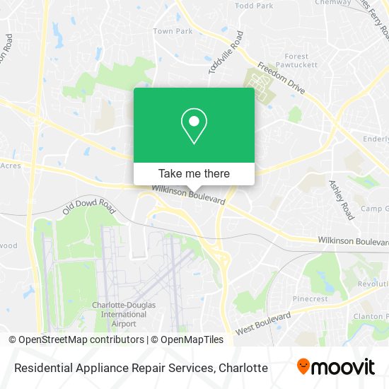 Residential Appliance Repair Services map