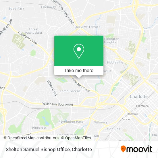 Shelton Samuel Bishop Office map