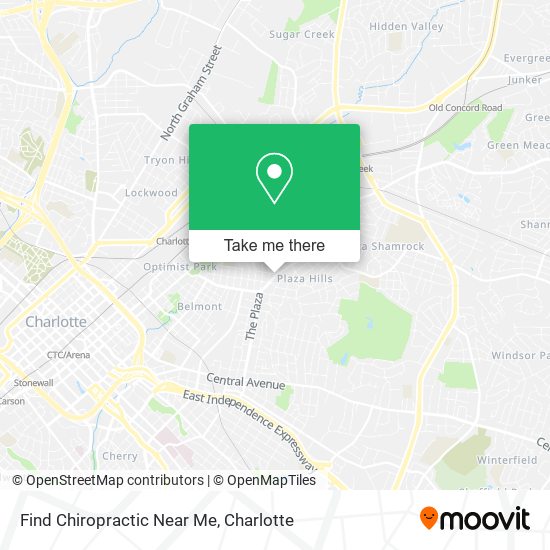 Mapa de Find Chiropractic Near Me