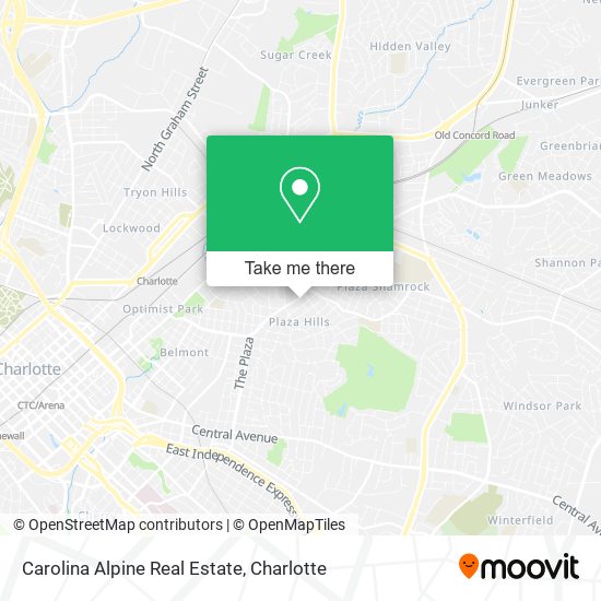 Mapa de Carolina Alpine Real Estate