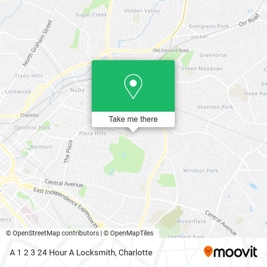 Mapa de A 1 2 3 24 Hour A Locksmith