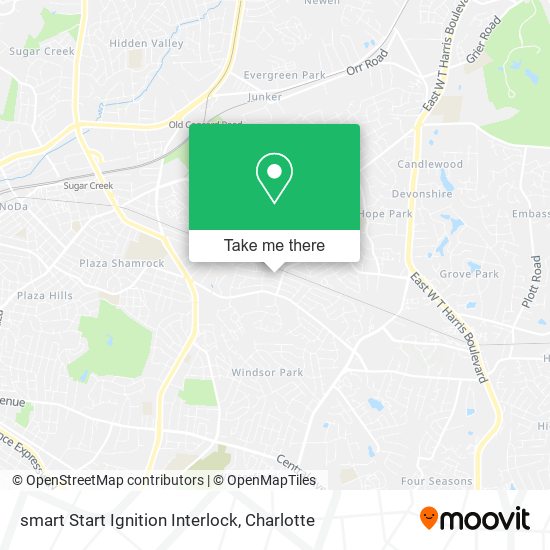 Mapa de smart Start Ignition Interlock