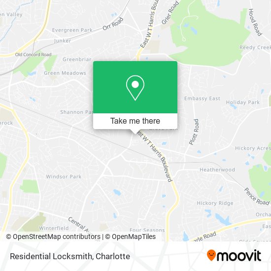 Residential Locksmith map