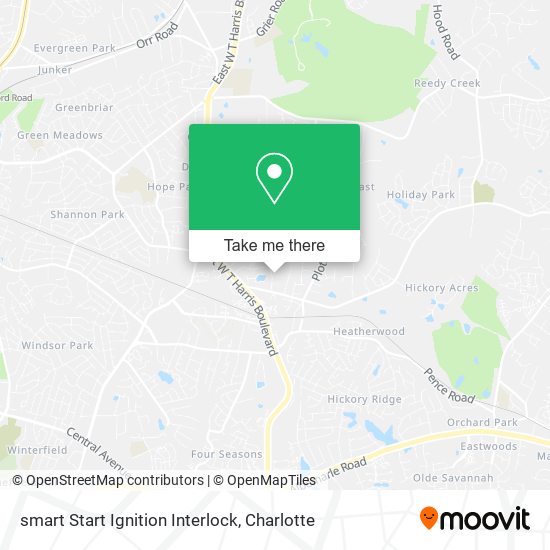 Mapa de smart Start Ignition Interlock