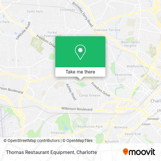 Mapa de Thomas Restaurant Equipment