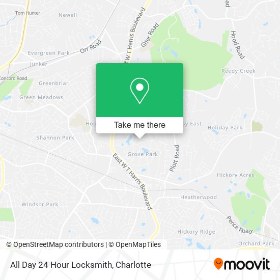 All Day 24 Hour Locksmith map