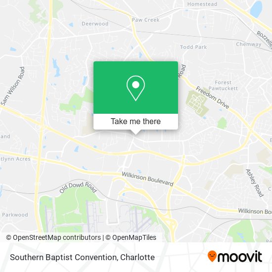 Southern Baptist Convention map