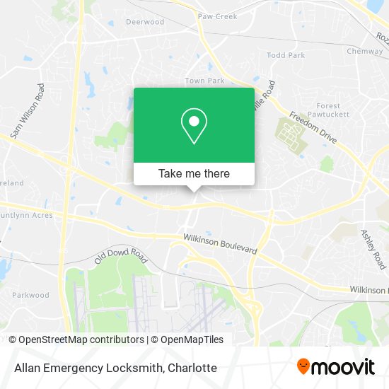 Allan Emergency Locksmith map