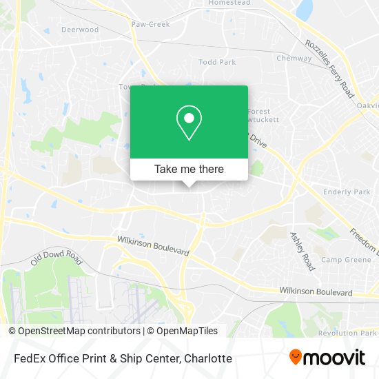 Mapa de FedEx Office Print & Ship Center