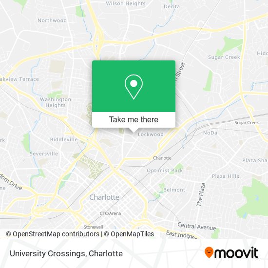 University Crossings map