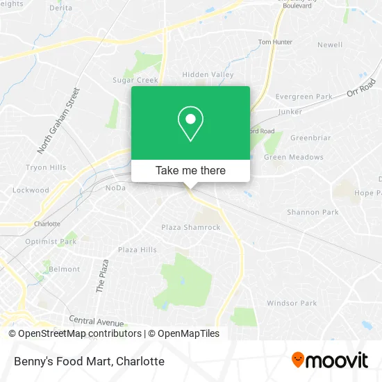 Benny's Food Mart map