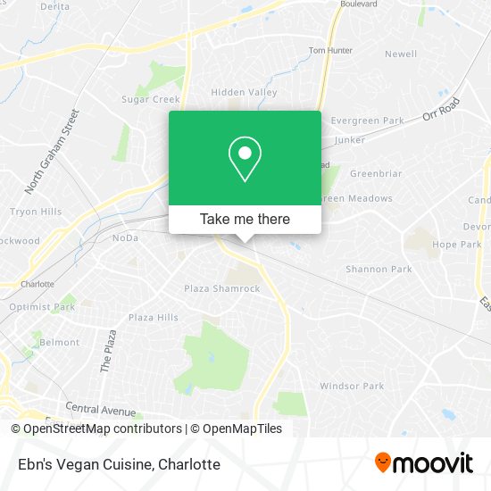 Ebn's Vegan Cuisine map