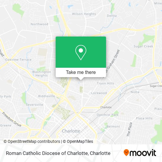 Roman Catholic Diocese of Charlotte map