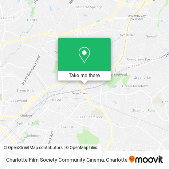 Mapa de Charlotte Film Society Community Cinema