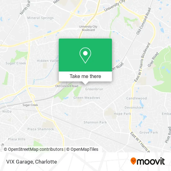 VIX Garage map
