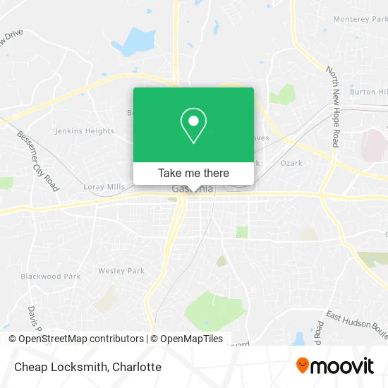 Cheap Locksmith map