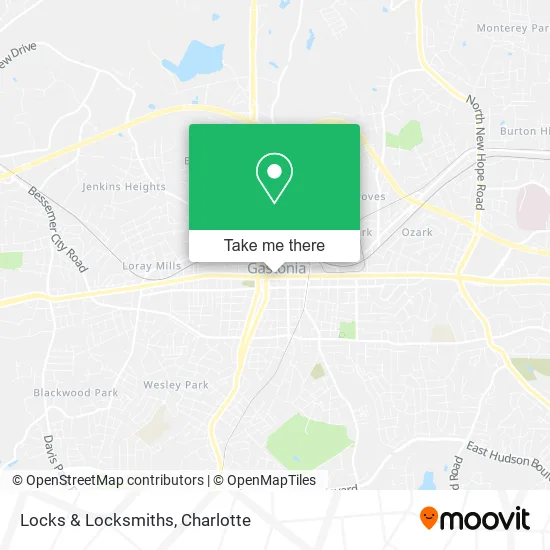 Locks & Locksmiths map