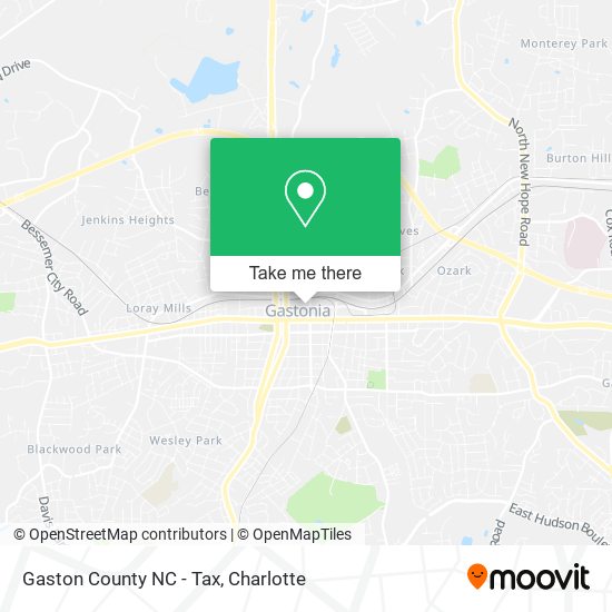 Gaston County NC - Tax map