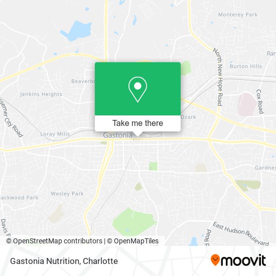 Gastonia Nutrition map