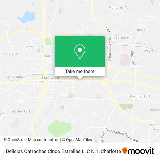 Delicias Catrachas Cinco Estrellas LLC N.1 map
