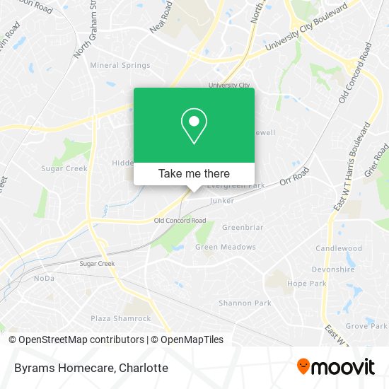 Byrams Homecare map