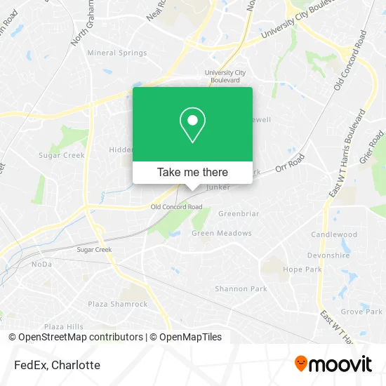 FedEx map