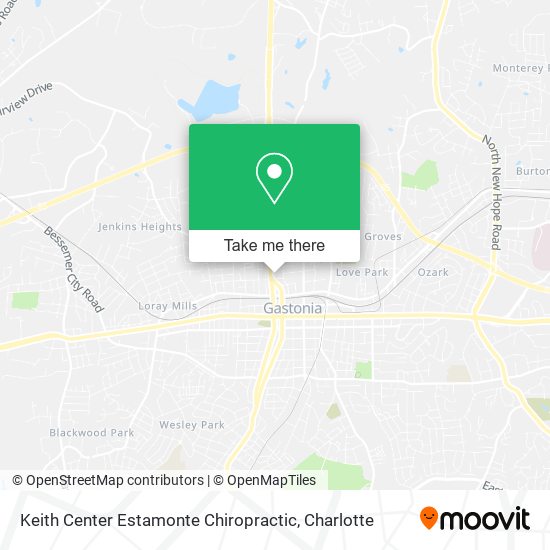 Mapa de Keith Center Estamonte Chiropractic