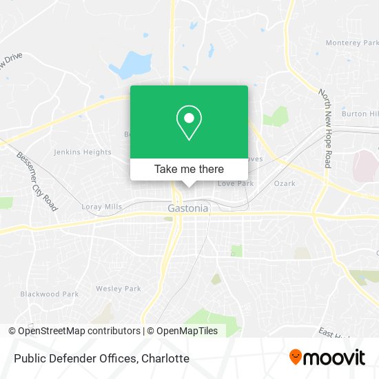 Public Defender Offices map