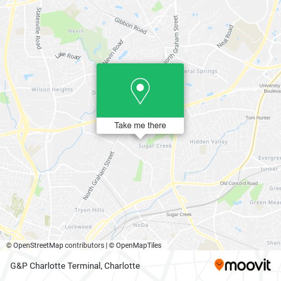 G&P Charlotte Terminal map