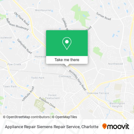 Appliance Repair Siemens Repair Service map