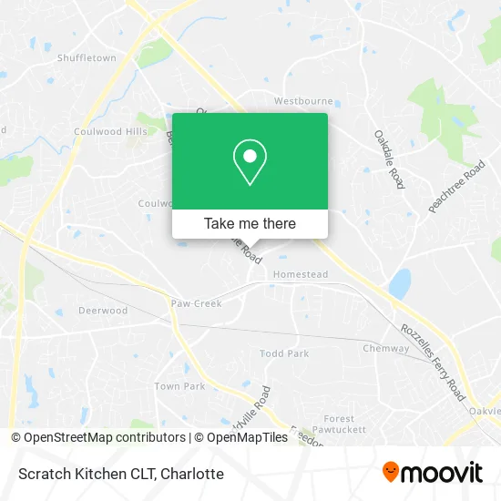 Scratch Kitchen CLT map