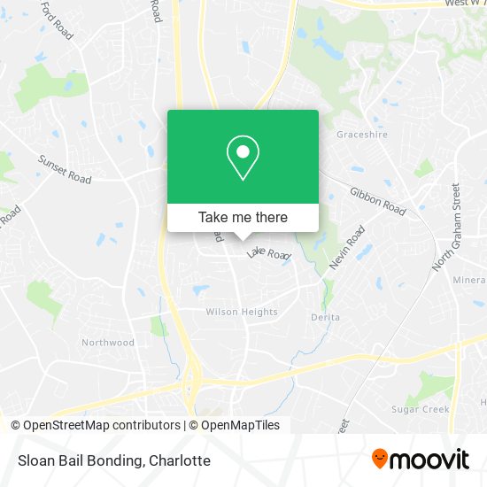 Sloan Bail Bonding map
